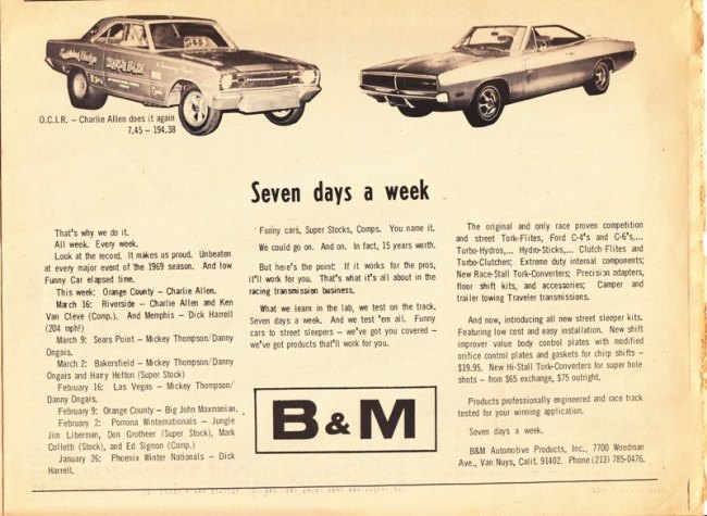 1969 Drag News Ads